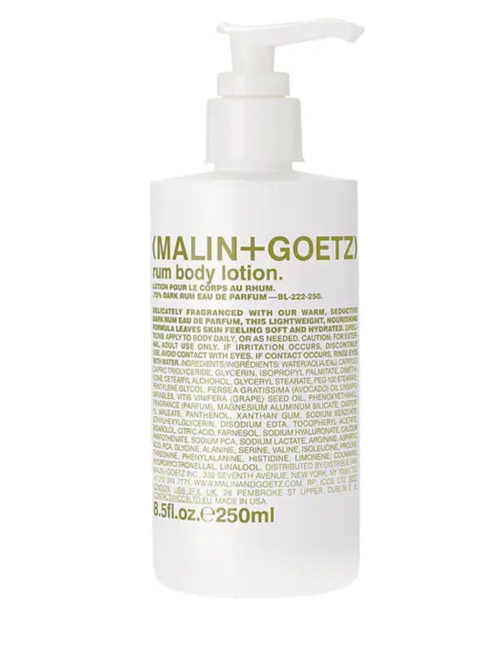 Malin+Goetz Rum Body Lotion - White